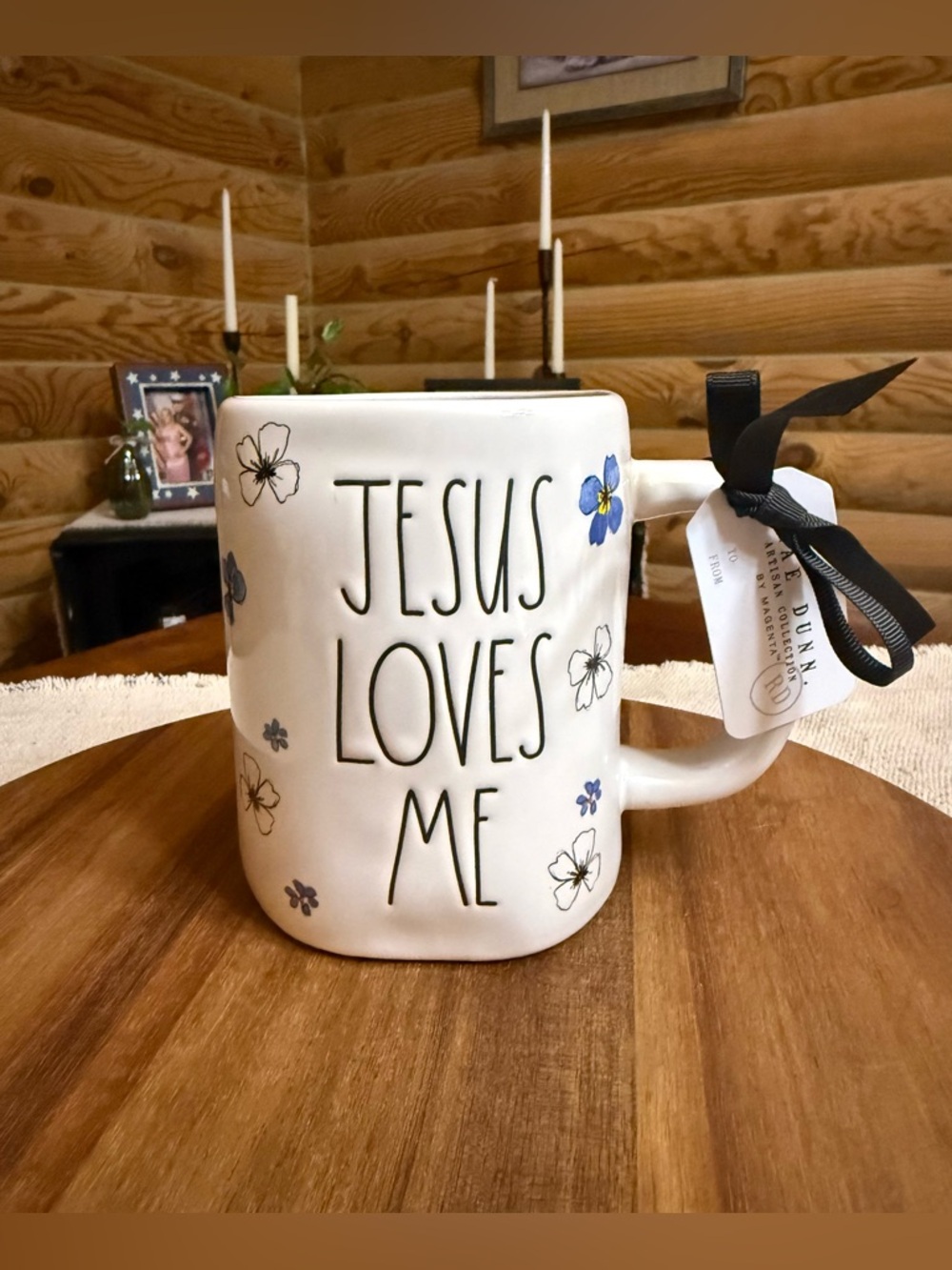 JESUS LOVES ME Rae Dunn Coffee Mug